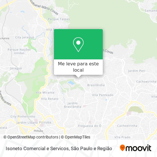 Isoneto Comercial e Servicos mapa