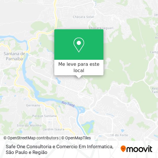 Safe One Consultoria e Comercio Em Informatica mapa