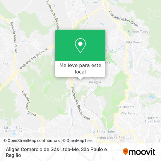 Aligás Comércio de Gás Ltda-Me mapa