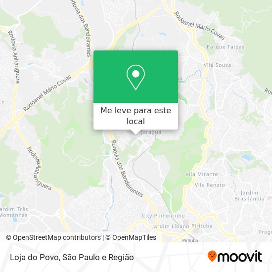 Loja do Povo mapa