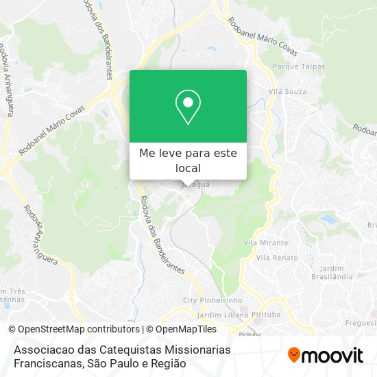 Associacao das Catequistas Missionarias Franciscanas mapa