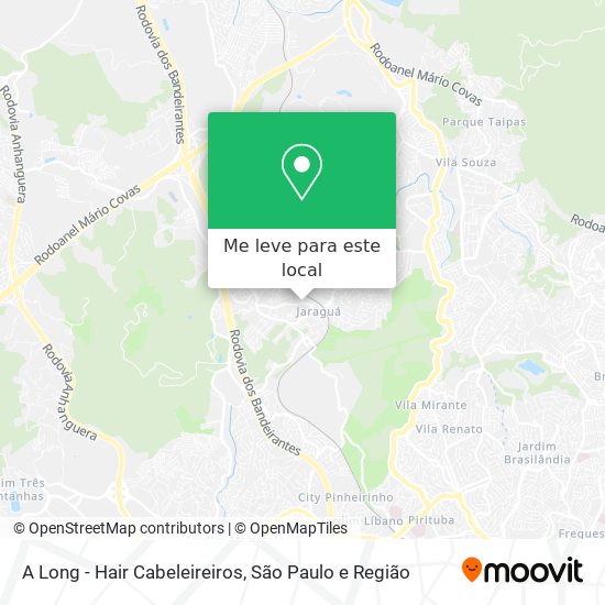A Long - Hair Cabeleireiros mapa