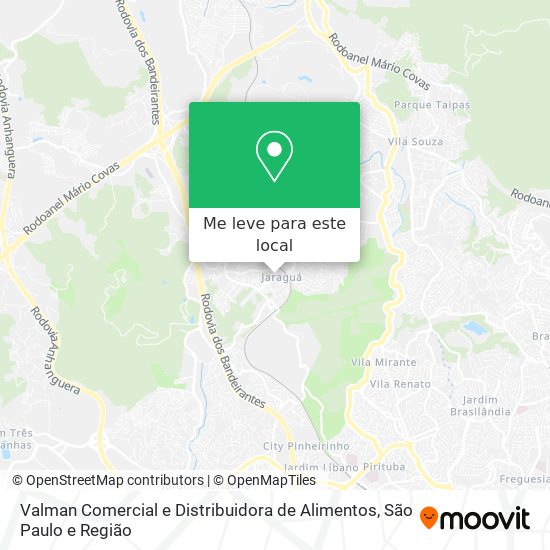 Valman Comercial e Distribuidora de Alimentos mapa