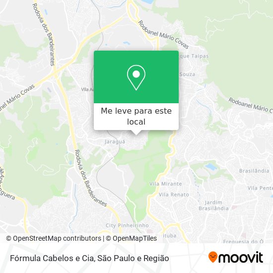 Fórmula Cabelos e Cia mapa