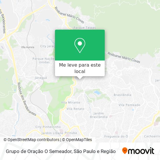 Grupo de Oração O Semeador mapa