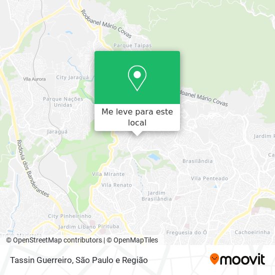 Tassin Guerreiro mapa