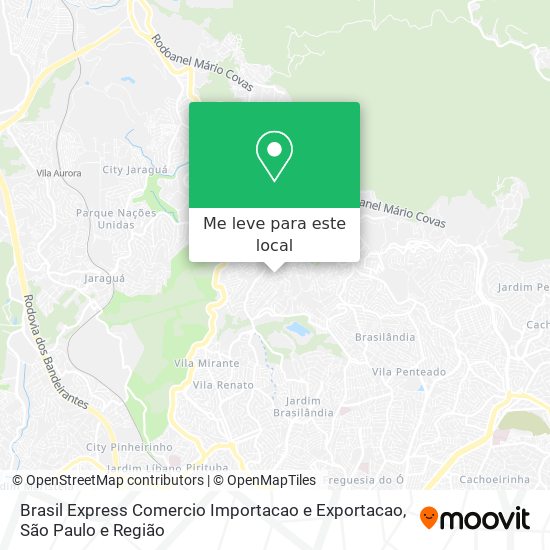 Brasil Express Comercio Importacao e Exportacao mapa