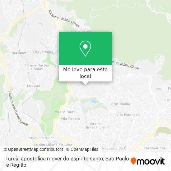 Igreja apostólica mover do espirito santo mapa