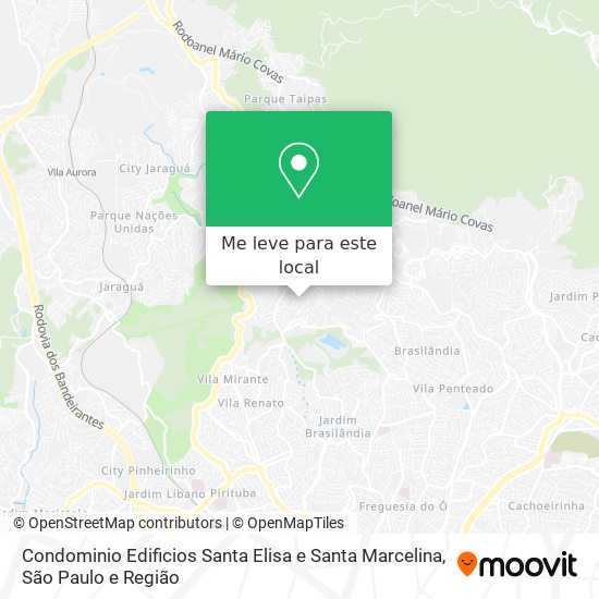 Condominio Edificios Santa Elisa e Santa Marcelina mapa