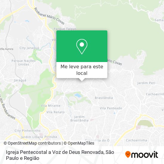 Igreja Pentecostal a Voz de Deus Renovada mapa