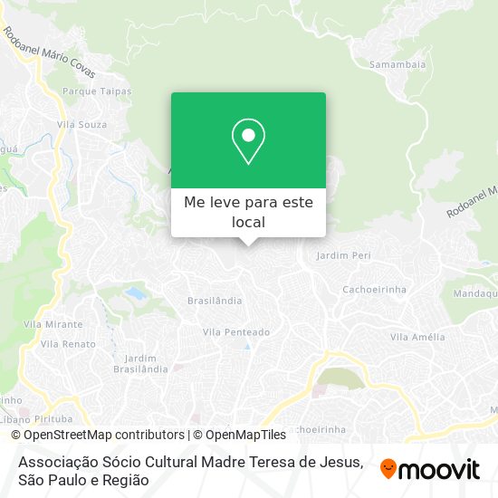 Associação Sócio Cultural Madre Teresa de Jesus mapa
