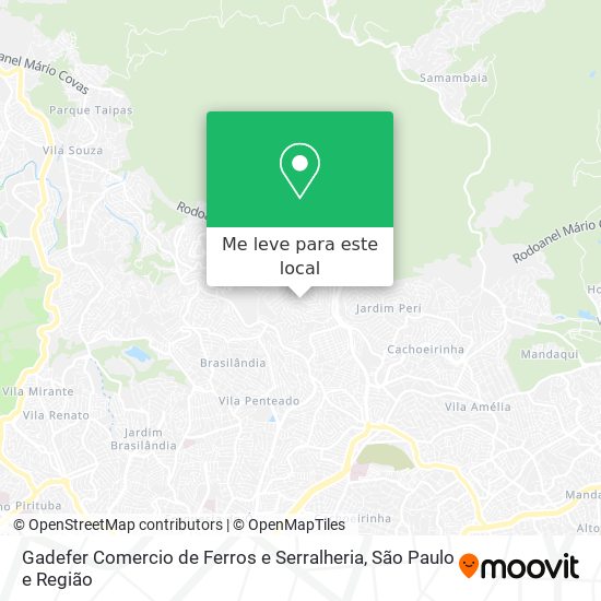 Gadefer Comercio de Ferros e Serralheria mapa