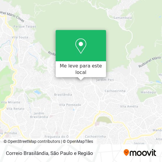 Correio Brasilândia mapa