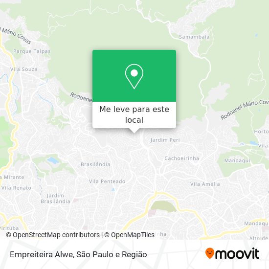 Empreiteira Alwe mapa