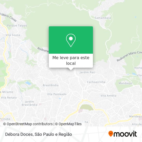 Débora Doces mapa