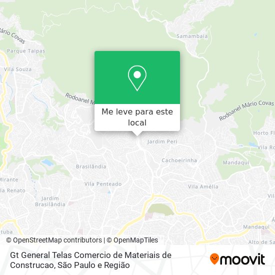 Gt General Telas Comercio de Materiais de Construcao mapa