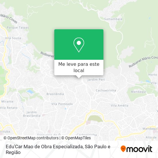 Edu'Car Mao de Obra Especializada mapa