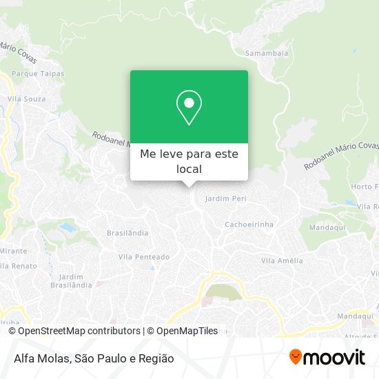 Alfa Molas mapa