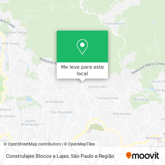 Construlajes Blocos e Lajes mapa
