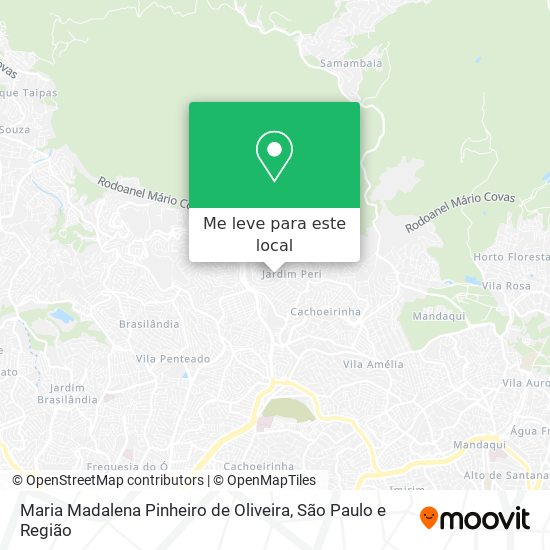 Maria Madalena Pinheiro de Oliveira mapa