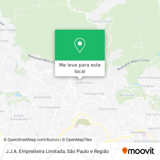 J.J.A. Empreiteira Limitada mapa