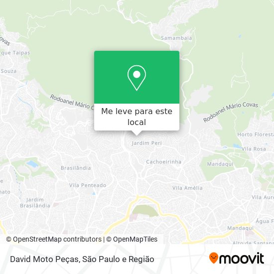 David Moto Peças mapa