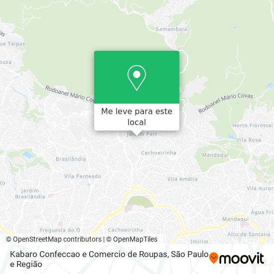 Kabaro Confeccao e Comercio de Roupas mapa