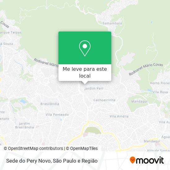 Sede do Pery Novo mapa