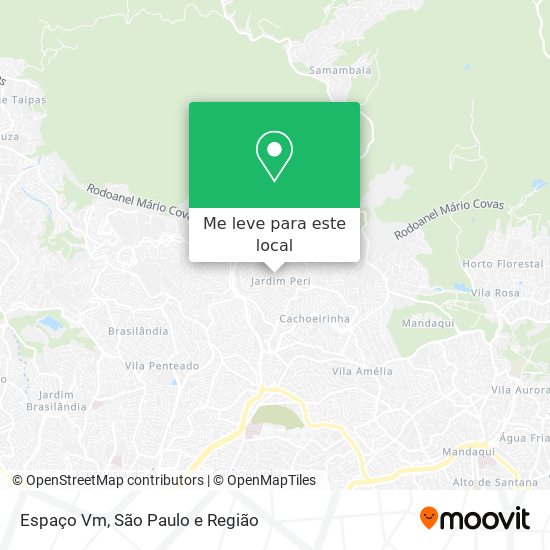 Espaço Vm mapa