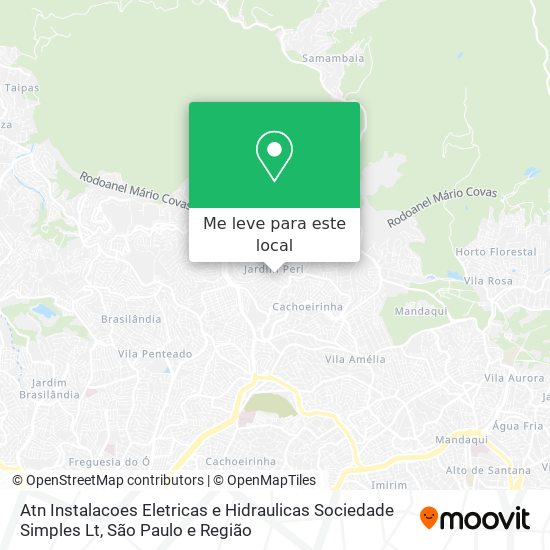 Atn Instalacoes Eletricas e Hidraulicas Sociedade Simples Lt mapa