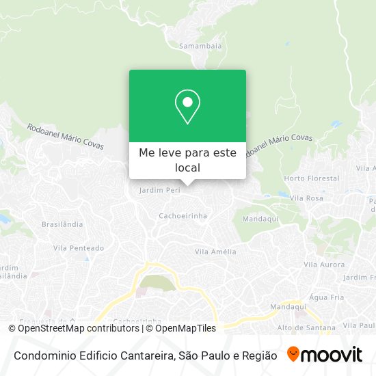Condominio Edificio Cantareira mapa