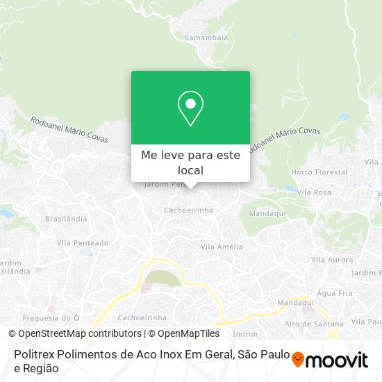 Politrex Polimentos de Aco Inox Em Geral mapa