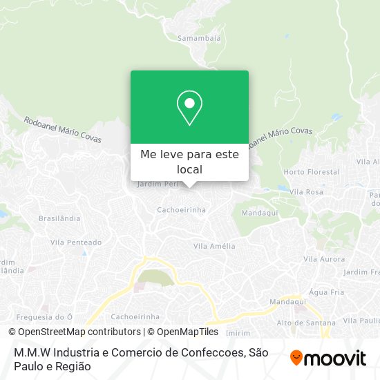 M.M.W Industria e Comercio de Confeccoes mapa