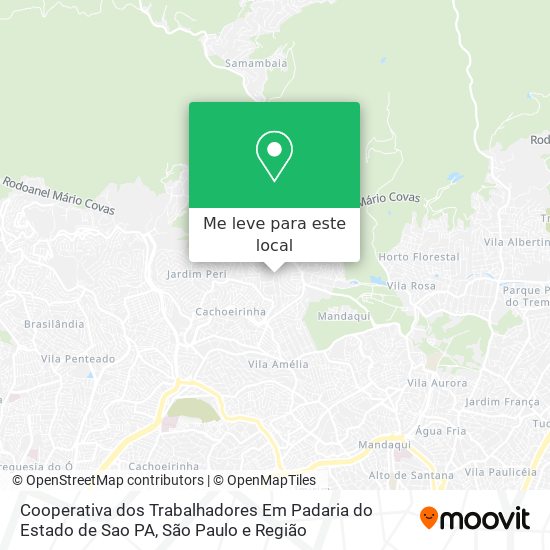 Cooperativa dos Trabalhadores Em Padaria do Estado de Sao PA mapa