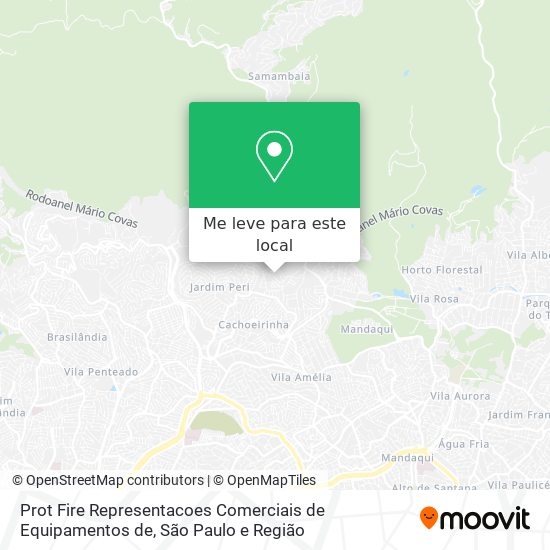 Prot Fire Representacoes Comerciais de Equipamentos de mapa