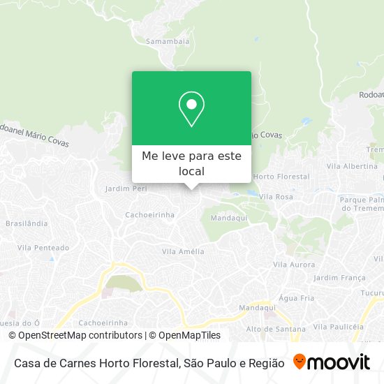 Casa de Carnes Horto Florestal mapa
