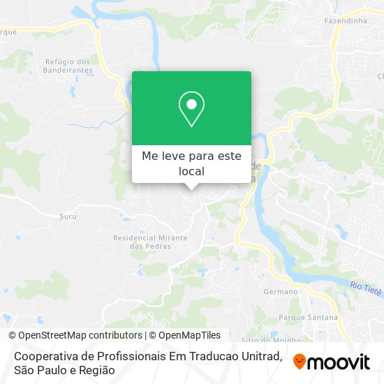 Cooperativa de Profissionais Em Traducao Unitrad mapa