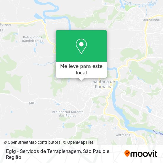 Egig - Servicos de Terraplenagem mapa