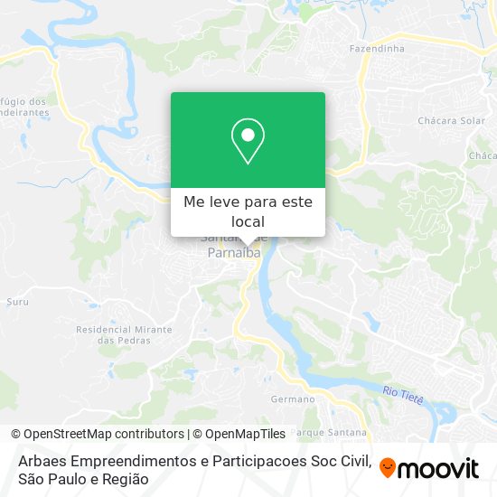 Arbaes Empreendimentos e Participacoes Soc Civil mapa