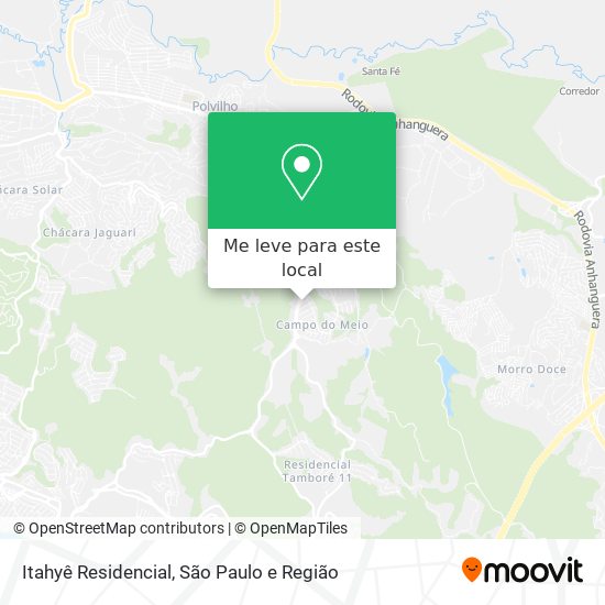 Itahyê Residencial mapa