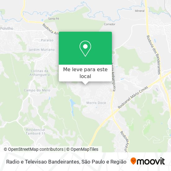 Radio e Televisao Bandeirantes mapa