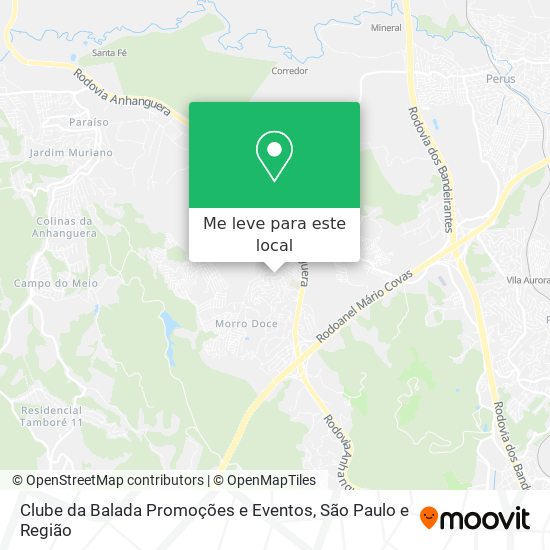 Clube da Balada Promoções e Eventos mapa
