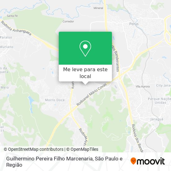 Guilhermino Pereira Filho Marcenaria mapa