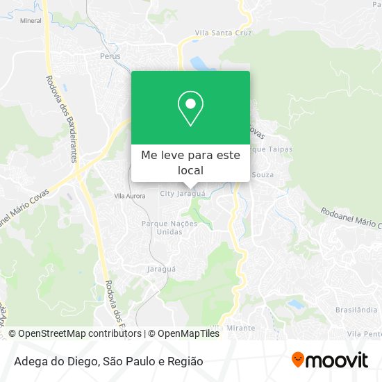 Adega do Diego mapa