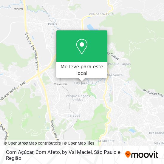 Com Açúcar, Com Afeto, by Val Maciel mapa