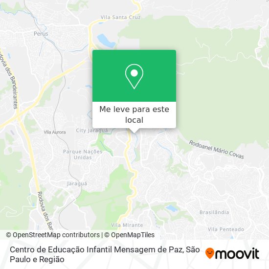 Centro de Educação Infantil Mensagem de Paz mapa