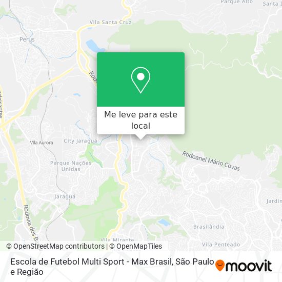 Escola de Futebol Multi Sport - Max Brasil mapa