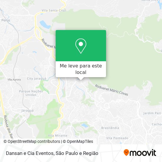 Dansan e Cia Eventos mapa