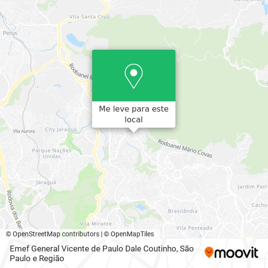 Emef General Vicente de Paulo Dale Coutinho mapa