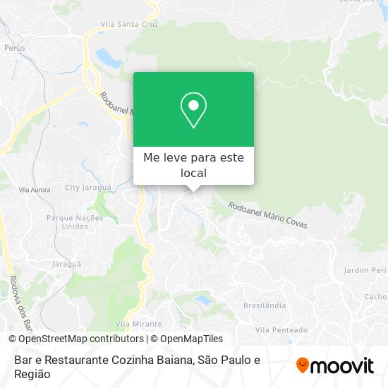 Bar e Restaurante Cozinha Baiana mapa